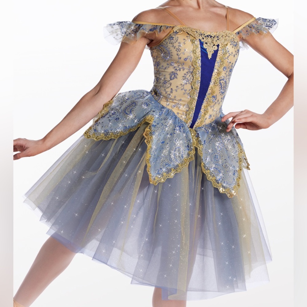 Weissman Blue & Yellow Tutu Ballet Costume